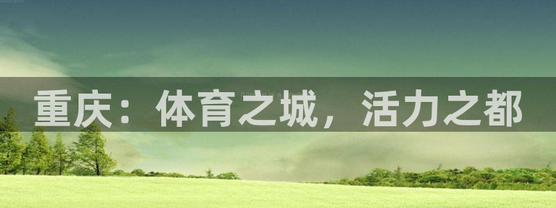 尊龙官网下载招商:重庆:体育之城,活力之都